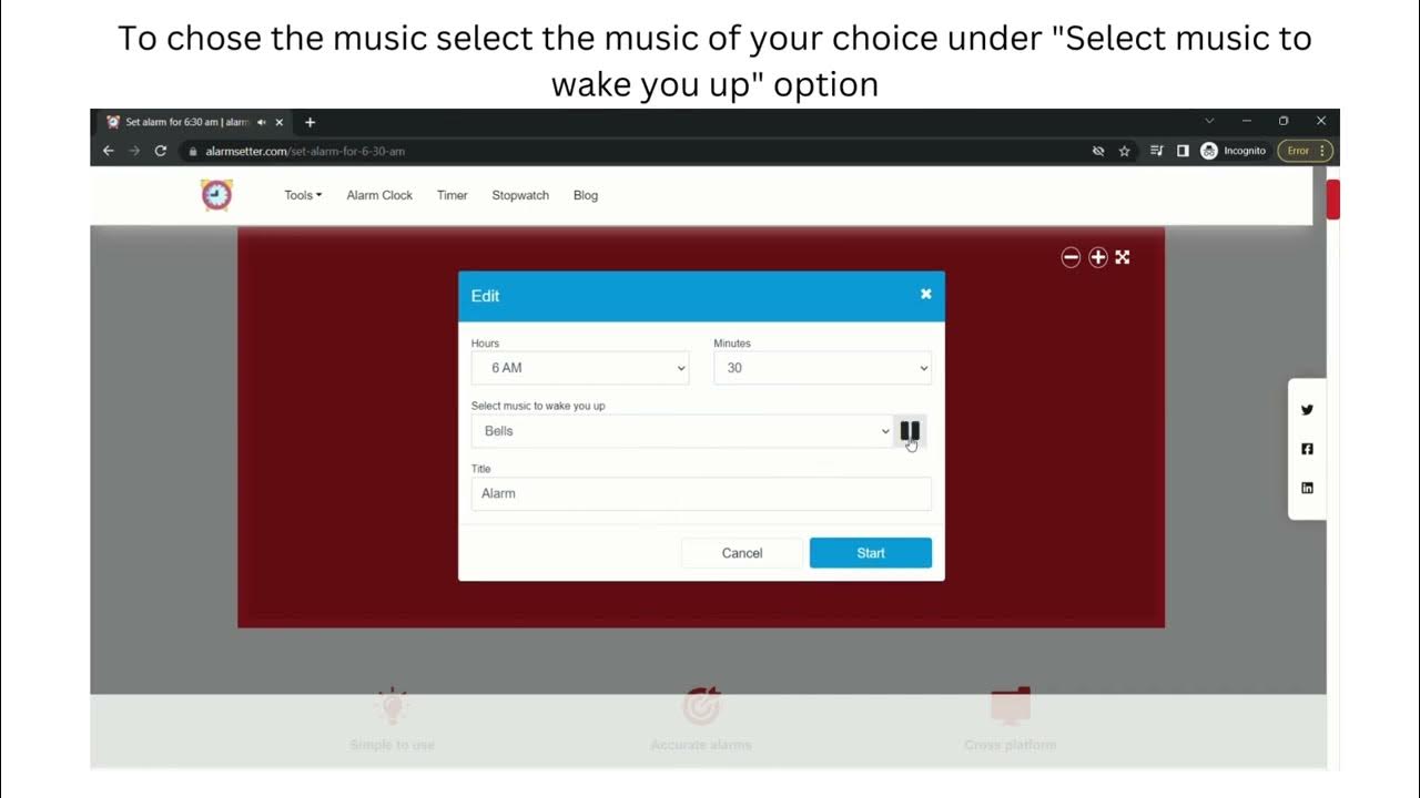How to set an alarm for 6 30 am youtube