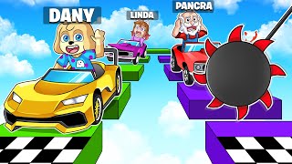 ¡NO ELIJAS el CAMINO INCORRECTO o CAES AL VACIO!💥🚗😂en ROBLOX con PANCRACIO, LINGAMES y PERMON