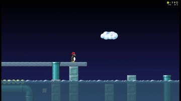 SuperTux 0.4.0 The Shattered Bridge reverse 6 times speed