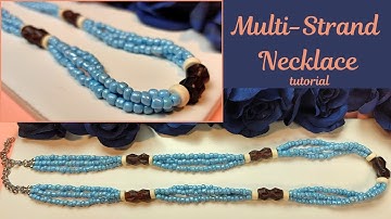 DIY Multi-Strand Necklace | Easy Beaded Jewelry Tutorial for Beginners