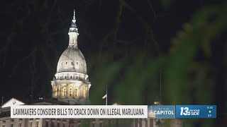 Michigan lawmakers consider bills that would crack down on illegal marijuana