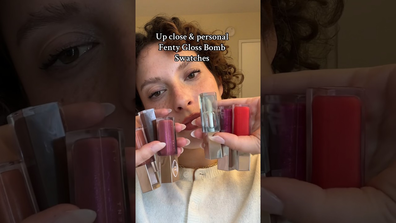 Swatching ALL my Fenty Gloss Bombs!! 