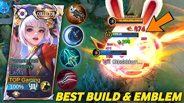 WTF DAMAGE!! LAYLA BEST BURST DAMAGE HACK BUILD FOR 2025 !! 🤫 (MUST TRY) - MLBB