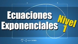 Exponential Equations Solved Exercises - Level 1