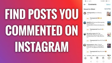 How To Find Posts You Commented On Instagram