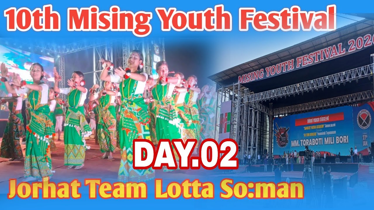  Mising Tribe Lotta So:man Dance Performance Jorhat Dance Team At Dhemaji Kareng Chapori ! 2026🙏