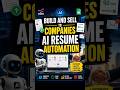 Build & Sell AI Resume Screening Automation to Companies 🔥#shorts