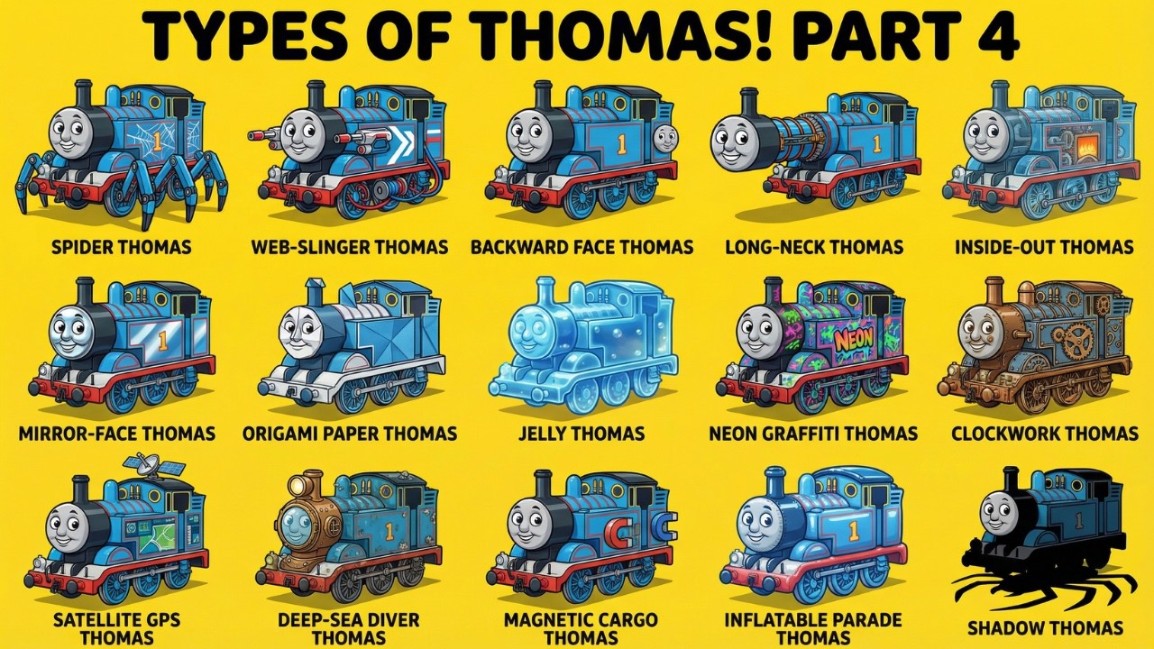 15 Types of Thomas: Different Versions of Thomas the Tank Engine - YouTube