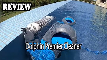 Dolphin Premier Robotic Pool Cleaner Review - Great swimming pool cleaning robot 2024