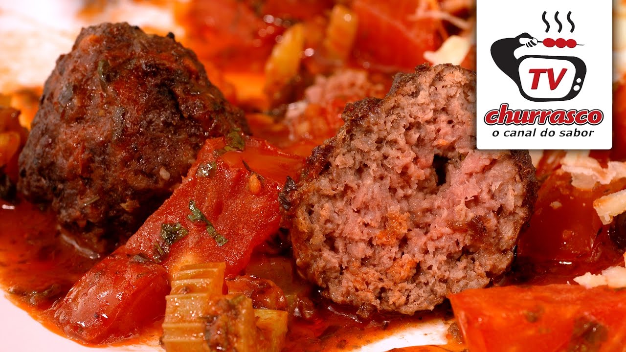ALMÔNDEGAS A NAPOLITANA TV CHURRASCO