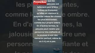 Proverbe Français - Tout jaloux se méfie même de son ombre. #shorts