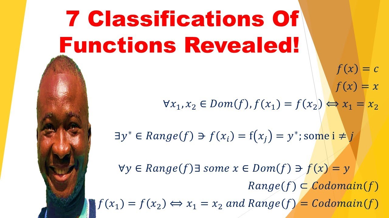 7 Classifications of Functions Revealed!