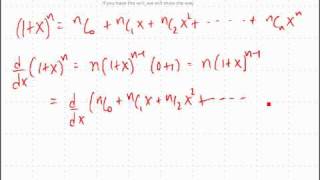 binomial theorem coefficients manipulation 3