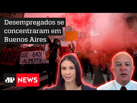 Motta e Amanda comentam protestos contra inflação na Argentina