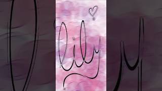procreate tutorial: calligraphy name lily #procreate #procreatetutorial