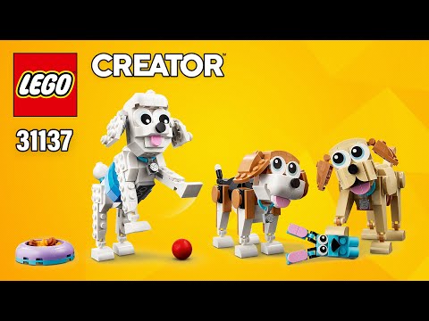 LEGO Creator Adorable Dogs (31137)[475 pcs] Beagle, Poodle, Labrador | Instructions @TopBrickBuilder