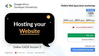 GADS 2021 Workshop: Hosting your Website screenshot 2