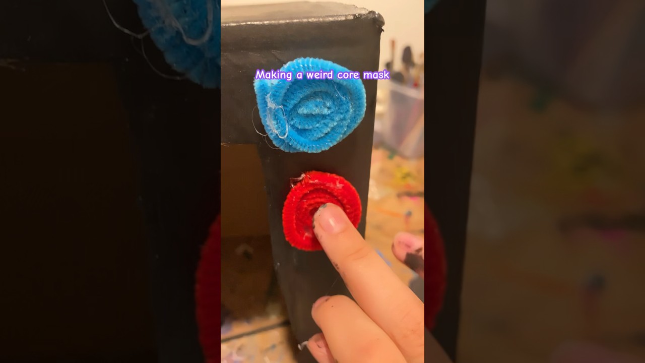 Making a weird core mask #weirdcore #mask