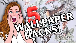 5 WALLPAPER HACKS! DIY Stunning Spring Decor For A Frugal Crafter
