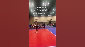 Hybrid volleyball Jump serve in-game! #volleyball #shorts #indiana