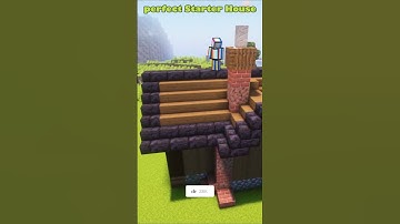 Build An Easy Starter Base In Minecraft🏠| Minecraft Build Hack |#minecraft #shorts #minecraftshorts