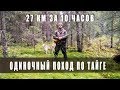 Одиночный поход в лес. Пройдено 27 км.