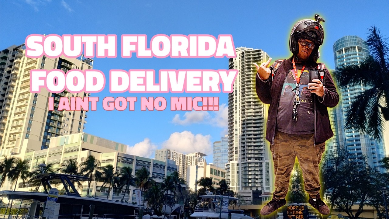 South Florida Food Delivery. I Ain't Got No Mic! Chillin by the water