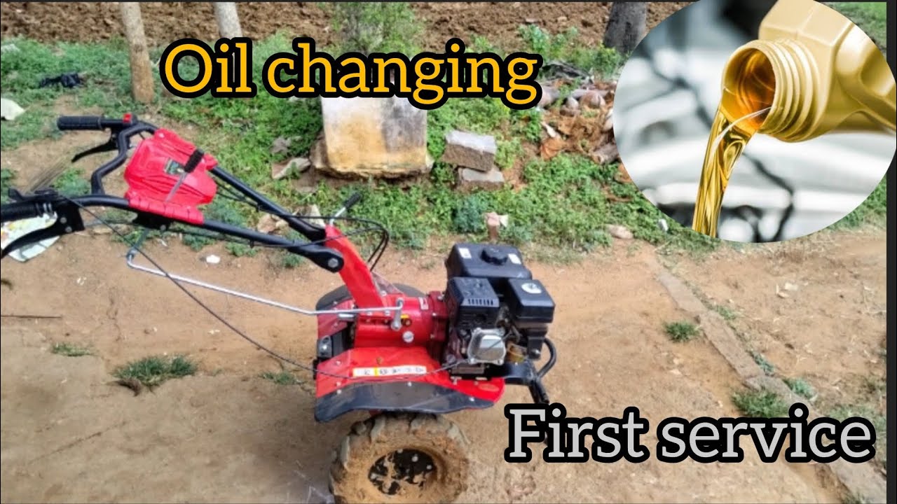 How to change a engine oil to 7hp power weeder👍#automobile