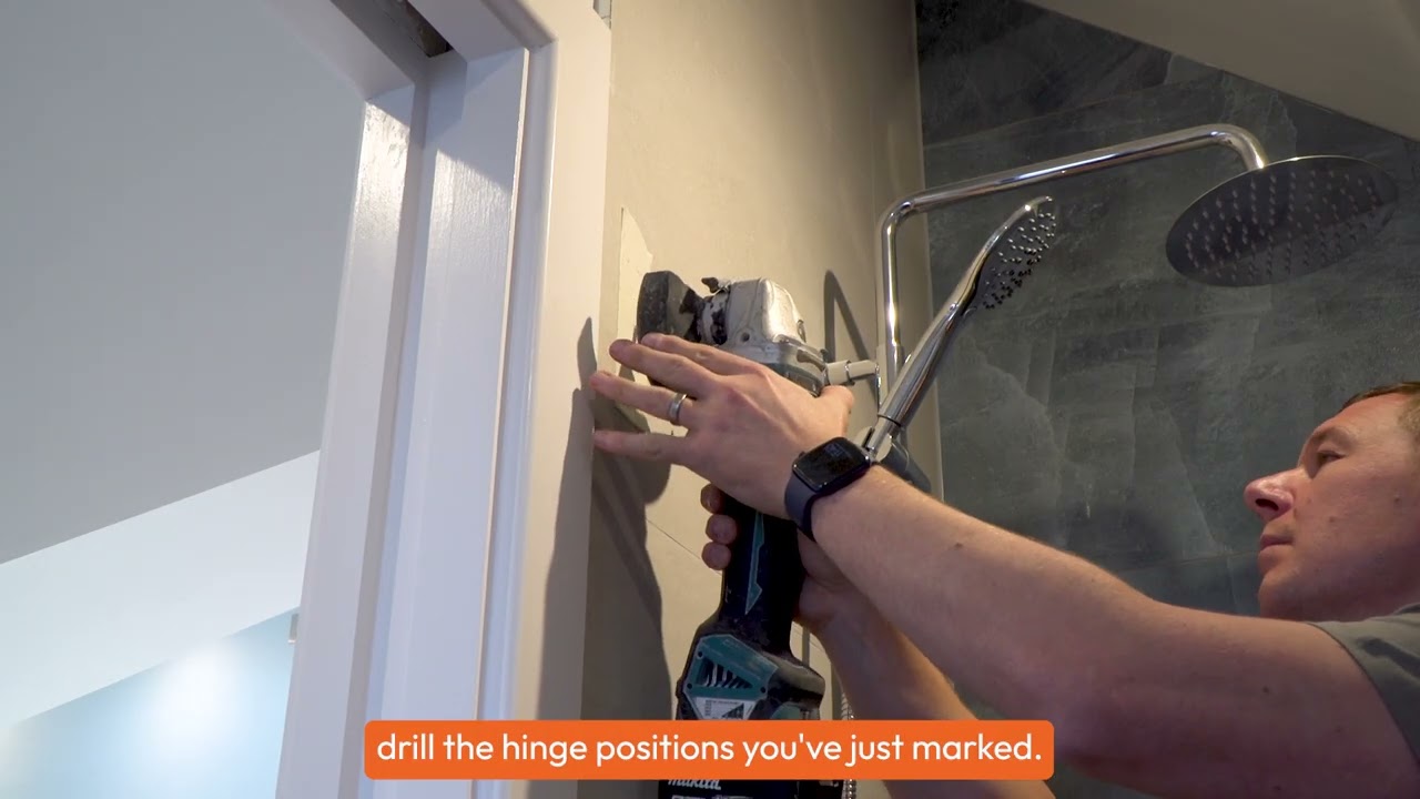 Shower Door Builder   Recess Shower Door Installation Video