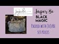 Ju Ju Be Super Be in Black Magic: packed with JuJuBe Set Pieces as diaper/day bag