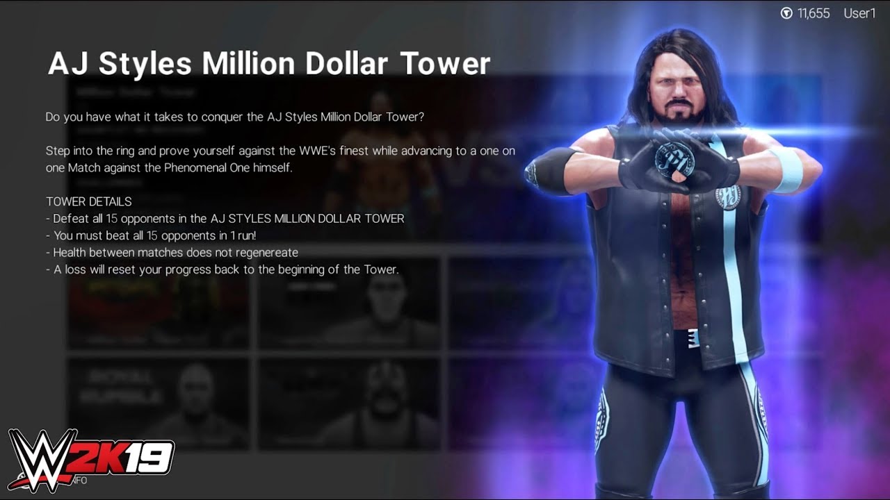 wwe raw 2019 new WWE 2K19 NEW MODE - Why you should try the AJ STYLES MILLION DOLLAR TOWER