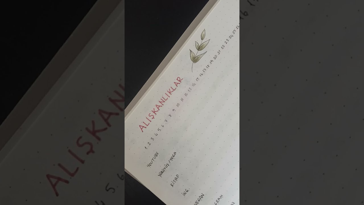 Mayıs Bahar Temalı Türkçe Bullet Journal - Planlayıcı ~ Kendin Yap / DIY