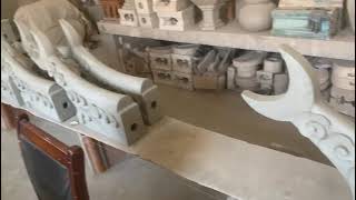 Handmade Chinese roof decoration curved tiles for Malaysia temple client