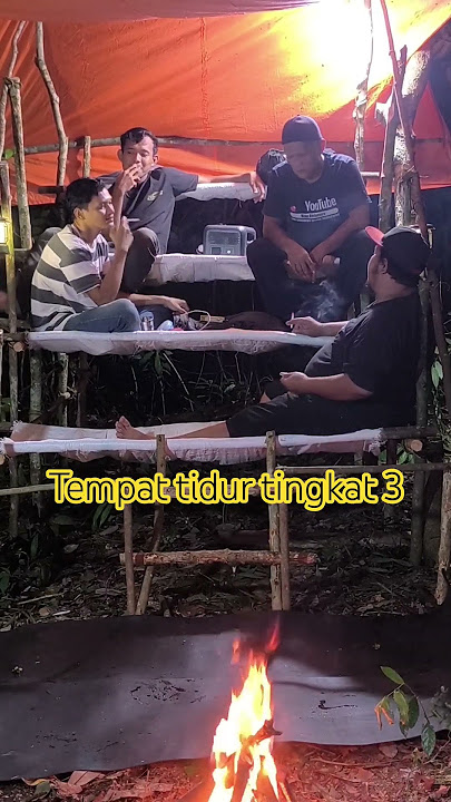 berani coba tidur di hutan seperti ini??? #berkemah #survival #campingdihutan #camping