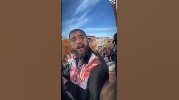 Thumbnail of Sick teenager says rude things about Post Malone in front of his face ! #shorts #postmalone #trend