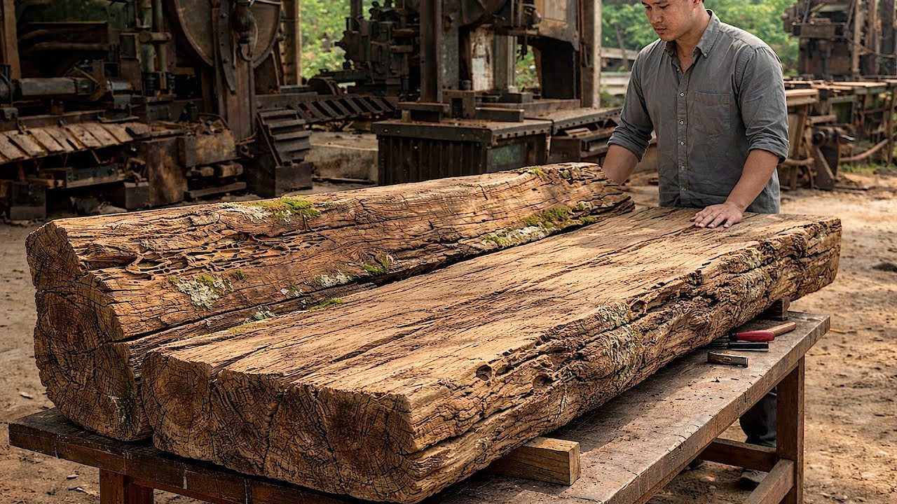 Crafting the Most Beautiful and Largest Wooden Table!