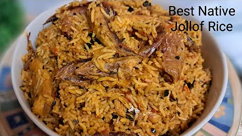 HOW TO MAKE THE BEST NATIVE JOLLOF RICE/PALM OIL/ CONCOCTION RICE.