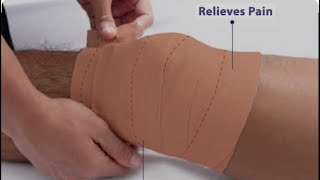 Crepe bandage application to the Knee. Technique.