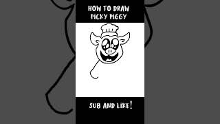 How To Draw Picky Piggy | Poppy Playtime #shorts
