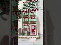 Raz Pink and Green Christmas Gingerbread House Decoration