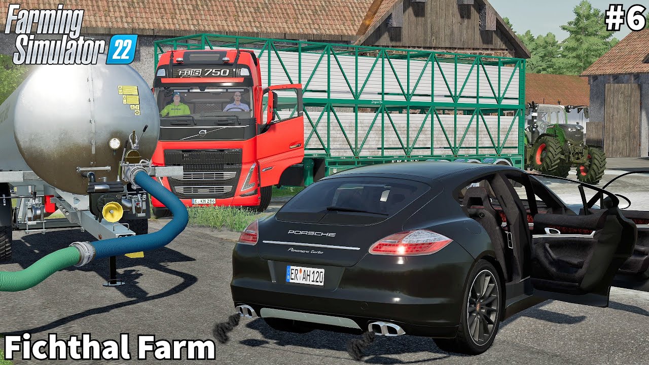 More Equipment, Bringing Water, Collecting & Selling Straw Bales │Fichthal│FS 22│Timelapse#6