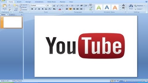 Embed Youtube Video into Powerpoint 2007 EASY (Voice Tutorial)