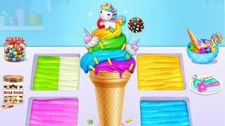 Sweet Ice Cream Maker Gameplay | DIY Ice Cream Making Game screenshot 1