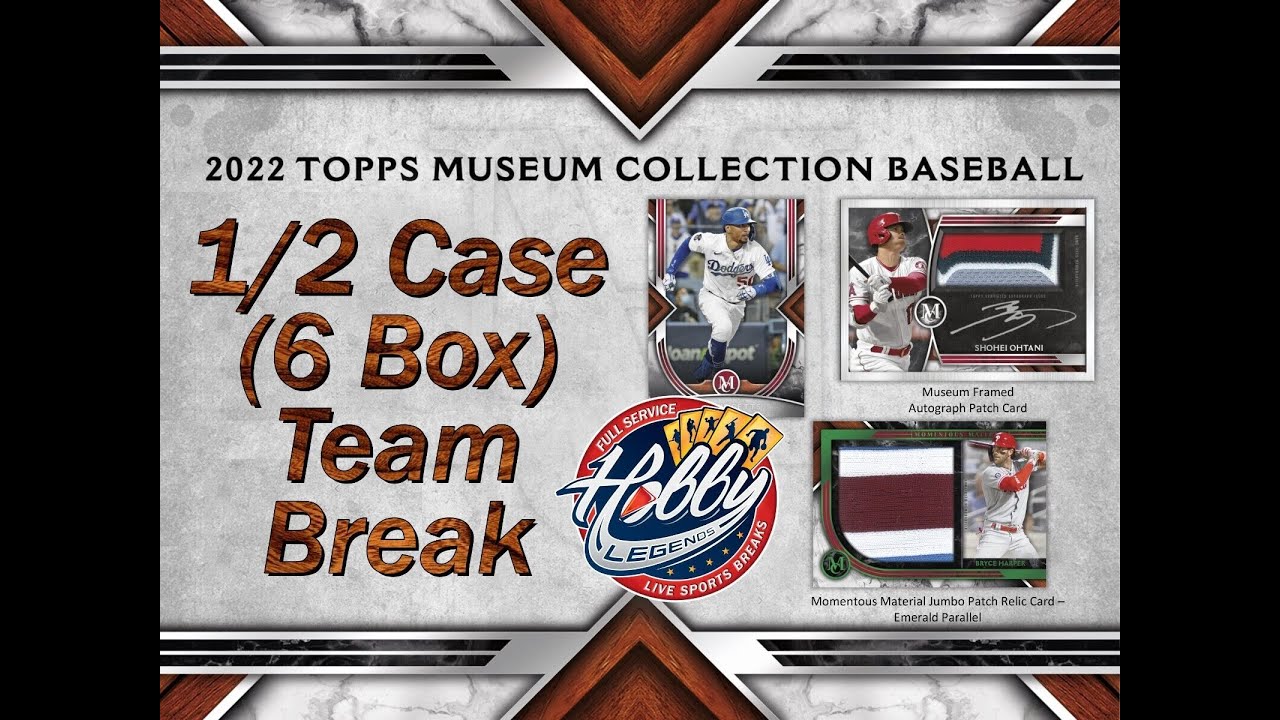 2022 Topps MUSEUM COLLECTION 1/2 Case (6 Box) TEAM break 2 eBay 09/08/22 YouTube