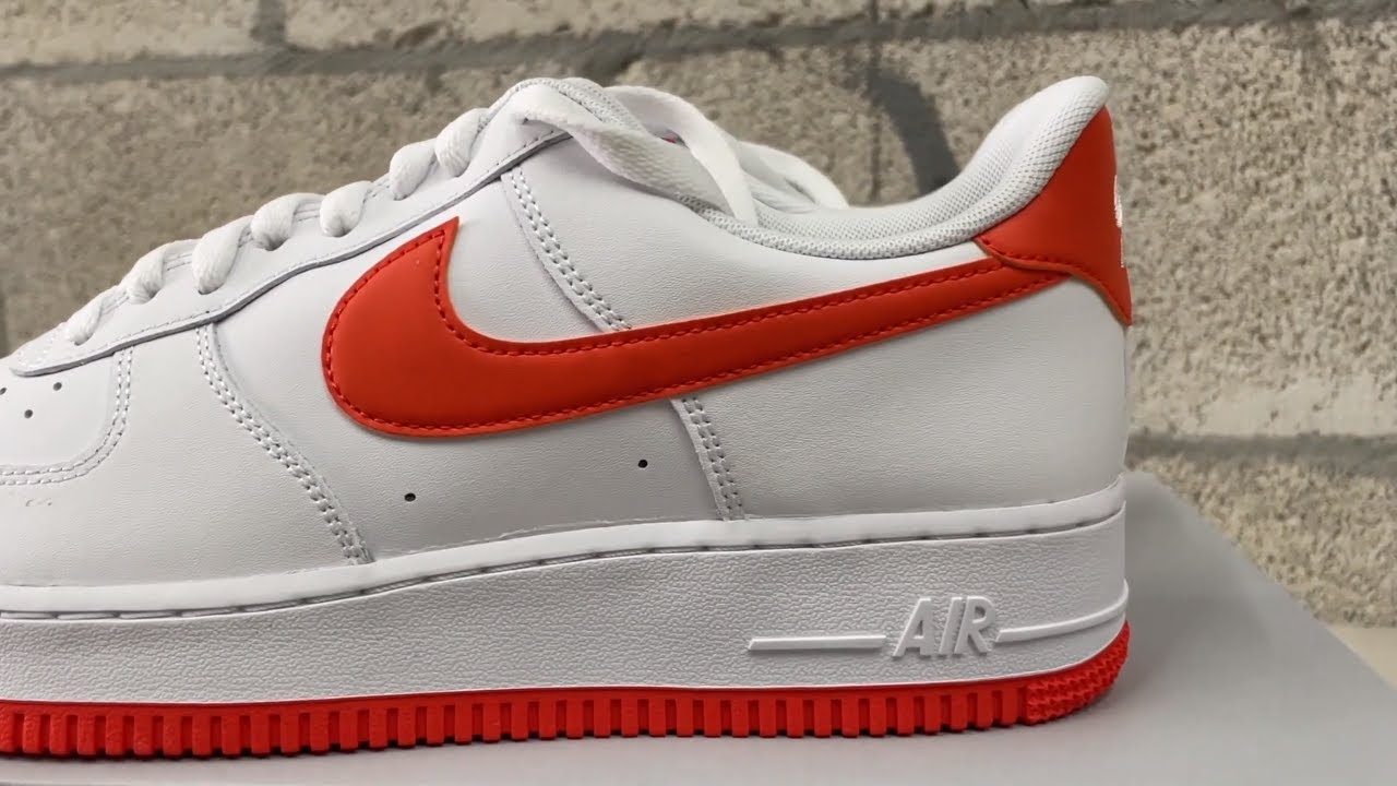 Fugaz por supuesto Creo que Reseña OG #5 Nike Air Force One Blanco/Naranja - YouTube