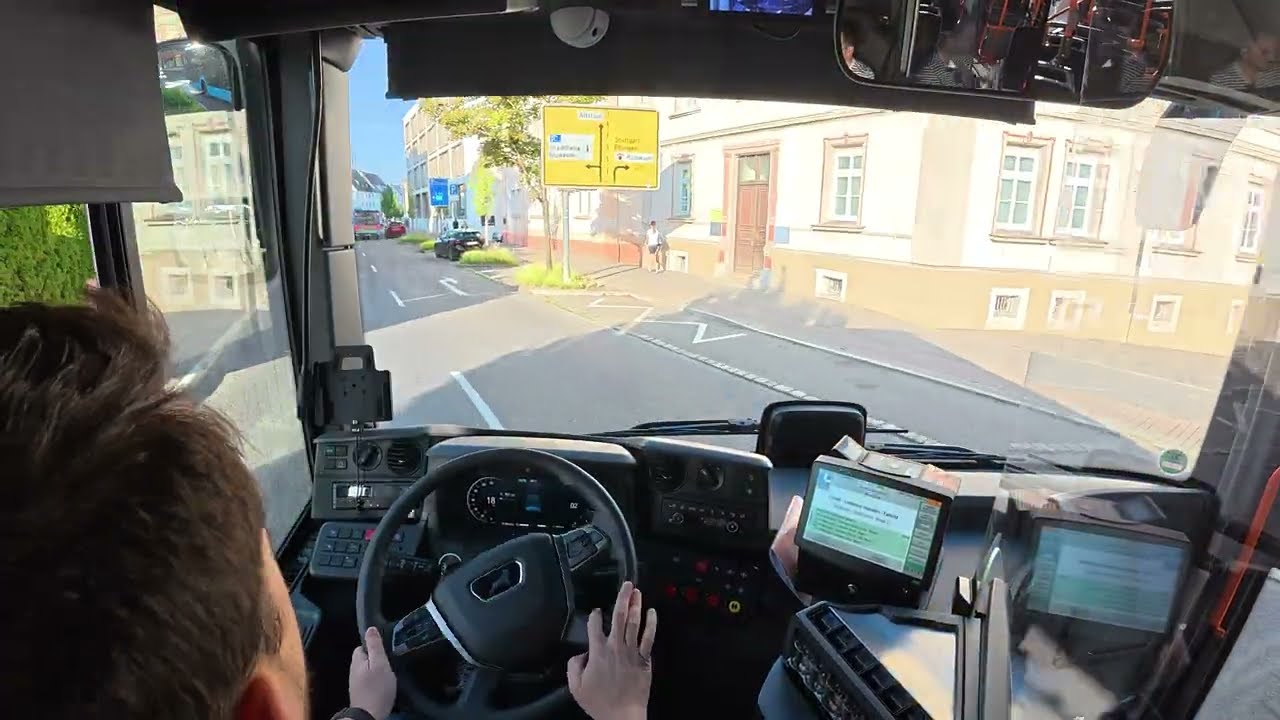 POV Linie 6 - Busfahren in Biberach 🇩🇪 - Liebherr / Talfed - MAN Lion's City 18