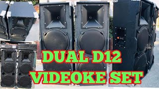 VIDEOKE SET ASSEMBLY  DUAL SIZE 12 PANG INDOOR