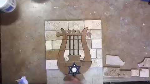 Mosaic artwork, Davidic Harp!