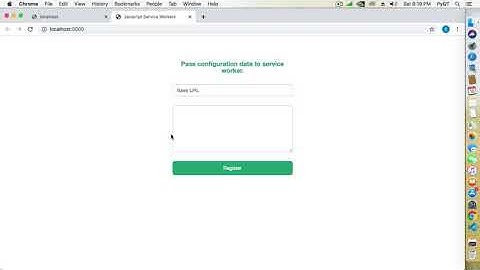 PWA : How to pass data to Service Workers.