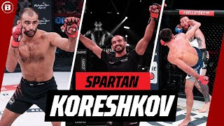 A True SPARTAN In The Cage⚔️💥 | Andrey Koreshkov AMAZING Knockouts | Bellator MMA